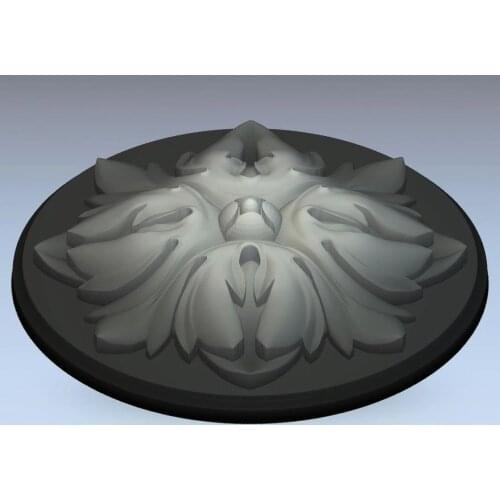 3d model relief for cnc in STL file format rosette_9