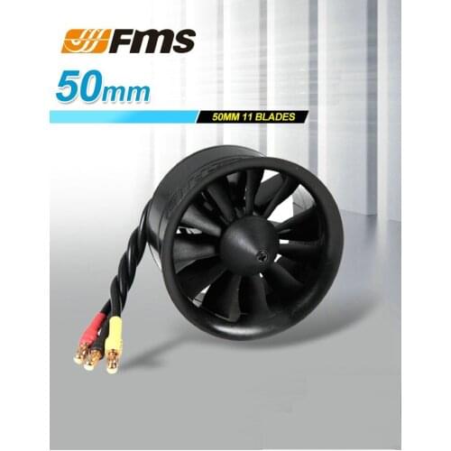 50 mm 11 blades bypass FMS model aircraft parts with KV4500 power group/KV5400 brushless motor support 3S/4S lithium battery
