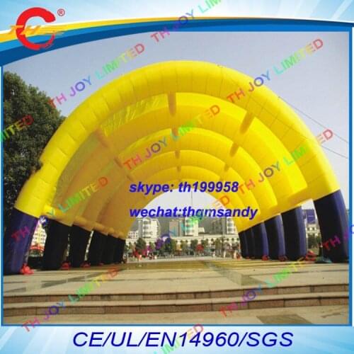 Free air ship to door,24*12*6mh outdoor giant inflatable sports dome marquee tent,large inflatable soccer paintball arena