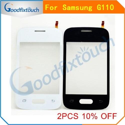 For Samsung Galaxy DUOS Pocket 2 SM-G110H G110B G110 Touch Screen Digitizer Sensor Outer Glass Lens Panel Black White