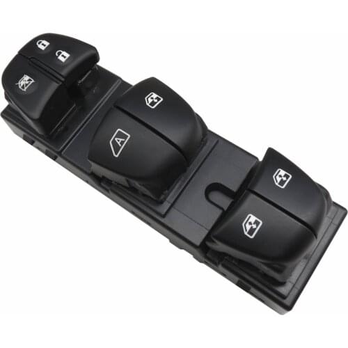FaroeChi Main Power Window Switch For Nissan Qashqai/Altima/Sylphy/Tiida/X-Trail Auto Window Control Switch Red light