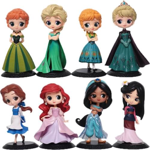 Disneys Hand-Made Frozen Princess Aisha Ann Kawaii Big Eyes Princess Variety Little Beauty Character Action Figure