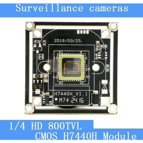 HD Color CMOS 800TVL camera module surveillance cameras H7440H PCB Board PAL / NTSC Optional