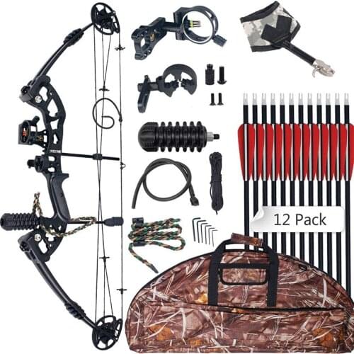 30-60 lbs Archery Compound Bow Light Magnesium Alloy Standpipe Arrow Slingshot Shooting Pulley Bow Hunting Accessories