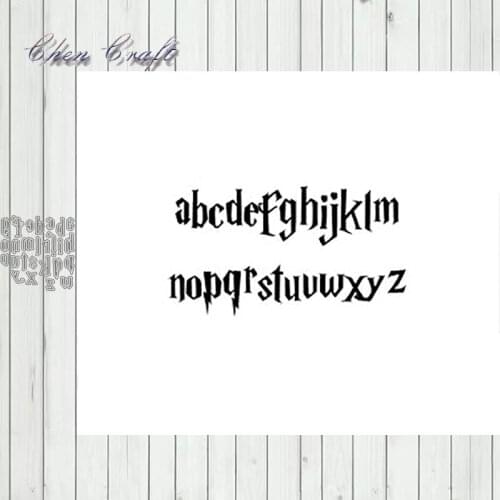 Metal Cutting Dies Lowercase alphabet Stencils for DIY Scrapbooking/photo Album stamps Decorative Embossing DIY Paper