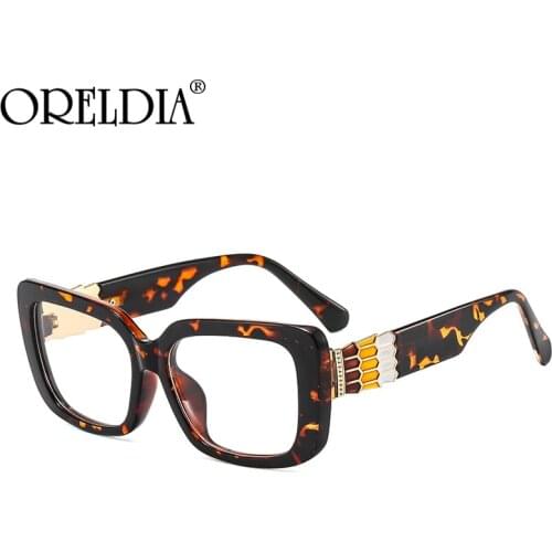 Fashion Rectangle Optical Glasses Frame Women Men Clear Glasses Eyeglasses Prescription Transparent Lens Spectacle Frame Unisex