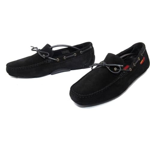 Handmade Moccasins with Flexible Rubber Sole, Black Cow Suede, Full Leather Insole, Casual Driving Mocs for Men, 2021 Fashion