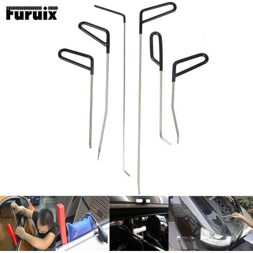 FURUIX 1/3/6 pcs push Rods Set Paintless Dent Repair Tools Rods for Car Dent Remover Puller Hail Damage Repair Kit