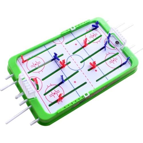New Tabletop Game for Boys Mini Rod Hockey Table Top Accessories Family Play Fun Game Set