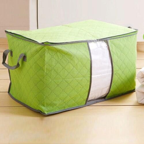 New Waterproof Non-Woven Under Bed Storage Bag Closet Box Quilt Holder Clothes Organizer Cloth Bedroom Quilt finishing light