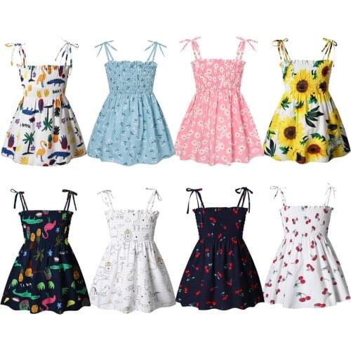 Girls' Dresses ChildrenS Summer Cotton Dress Baby Kids Clothing Vest Dress Beach Dress Princess Party Dress Childrens Clothes