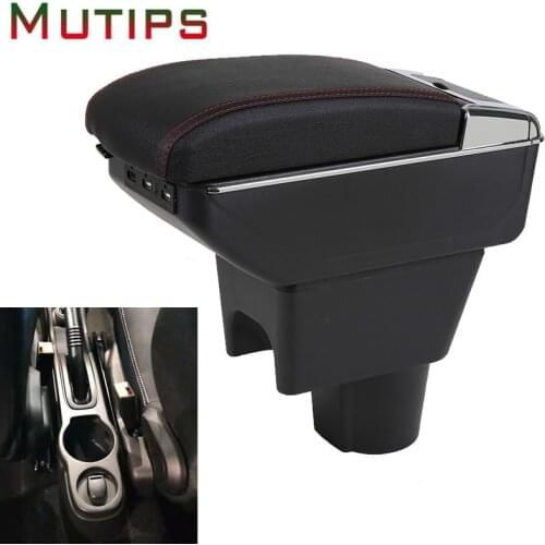 Mutips for Renault Dacia duster armrest box car arm rest leather car-styling accessories decoration cup holder ashtray auto 2018