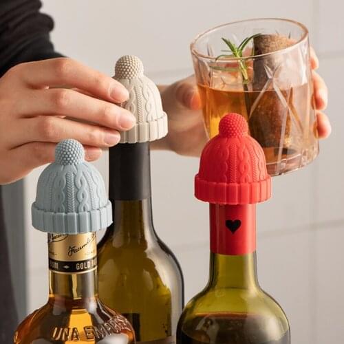 Cap silicone bottle stopper Champagne wine stopper sealed preservation stopper household red wine bottle stopper