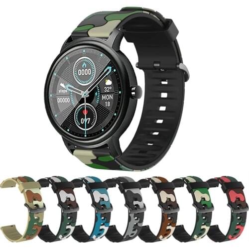 Silicone Camouflage Watchband For Xiaomi Mibro Air Strap Smart Watch Replacement Bracelet Sport Wristband for Mi bro Air correa