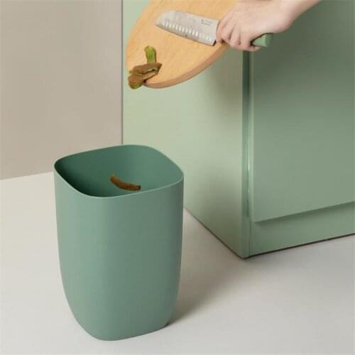 Modern Kitchen Trash Can Bathroom Trash Bin 7L Dustbin Plastic Waste Bins Paper Basket Simple Rubbish Garbage Cans Storage Box
