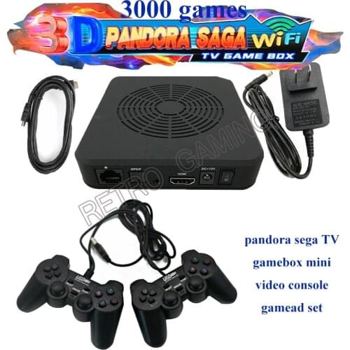 Pandora Saga TV Gamebox Video Game Console 2 USB Gamepad Controller Set 3000 Games for window/android/xbox/ps3 platform