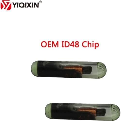 YIQIXIN 10Pcs/lot Transpnder Chip ID48 Key Chip For VW/Skoda/Seat/Audi/Honda Copy Glass ID48 Car Key Chip 48 Blank Not Coded