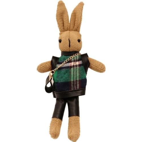 Bunny Plush Doll Doll Cute Little Fragrant Female Bag Pendant Personality Keychain Accessories Gifts for Girls