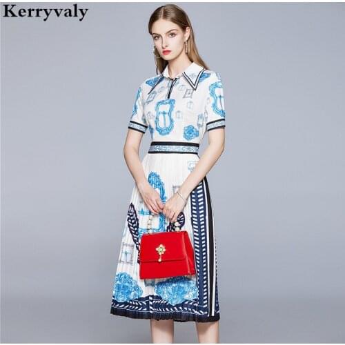 New Short Sleeve Ladies High Waist Summer Vintage Runway Dress Vestidos Verano 2021 Mujer Sukienka Roupa Feminina K3775