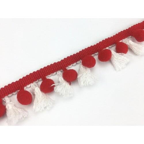 18y Pompom tassel Trim Ball 12 mm MINI Pompom Fringe Ribbon Sewing Lace Kintted Fabric Handmade DIY Craft Accessories XY01