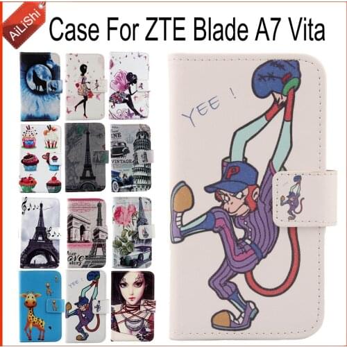 AiLiShi Case For ZTE Blade A7 Vita Luxury Flip PU Leather Case A7 Vita ZTE Exclusive 100% Special Phone Cover Skin+Tracking