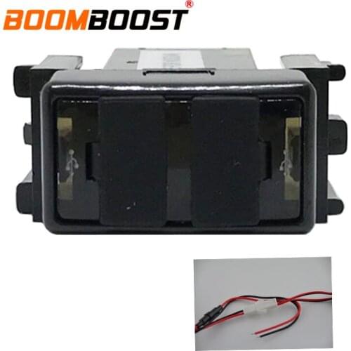 Hot for NISSAN ABS 12V 2.1A Dual USB Car Charger Socket Dashboard Phone Charger Interface Socket Car Charger