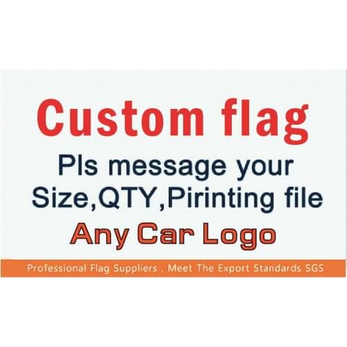 CUSTOM CAR FLAGS, Can help you Design 150X90 cm (3x5FT) 100D polyester