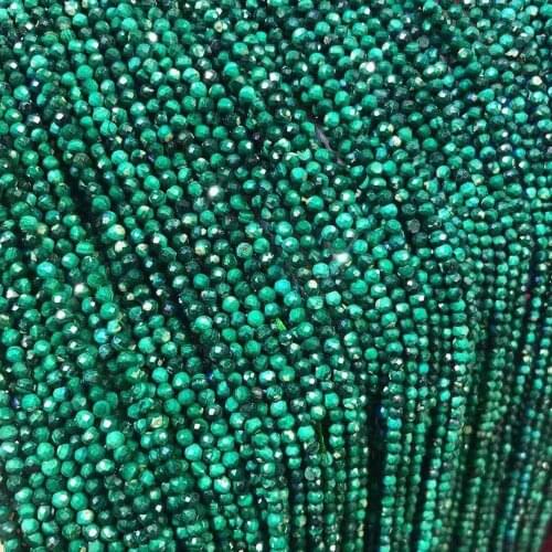 High-quality natural stone malachite peacock beads Small loosely spaced beads for jewelry making DIY necklaces and bracelets