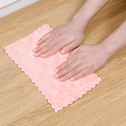 Efficient Super Absorbent Microfiber Kitchen Anti-grease wiping rags Cleaning Cloth home washing dish kitchen Cleaning towel
