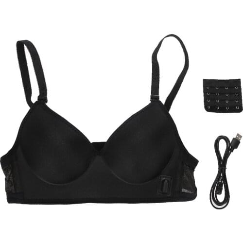 Electric Breast Massage Bra Vibration Chest Enlargement Stimulator Enhancer USB Vibration Heating Massage Breathable Bra