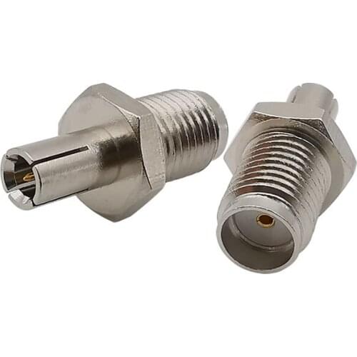 SMA Female to TS9 Male RF Coaxial Adapter SMA Jack to TS9 Plug Straight Nickelplated Converter Connector for USB Modem Antenna