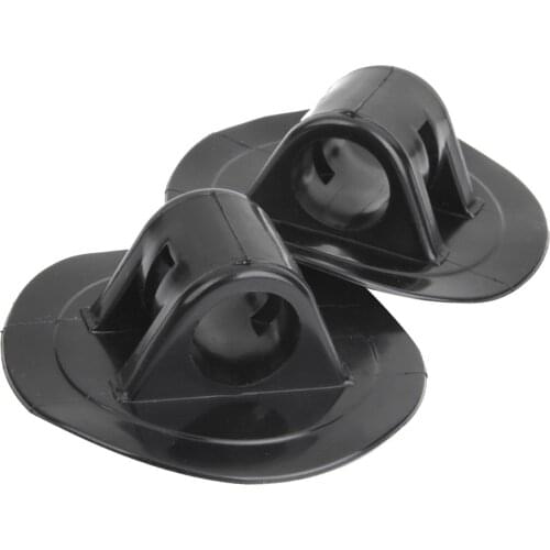 2 Pieces PVC Engine Bracket Mount for Kayak Inflatable Boat Canoe Rubber Dinghy Accessories Black