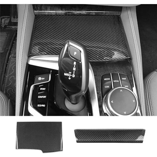 Real Carbon Fiber Interior Teacup cover Fit for BMW 5 series G30 F90 M5 2018-2020 Car Accessories
