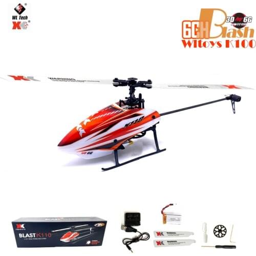 WLtoys XK K110 BNF RC Mini Helicopter 2.4G 6CH 3D 6G System Brushless Motor Compatible with FUTABA S-FHSS RC Toys For Kids Gifts