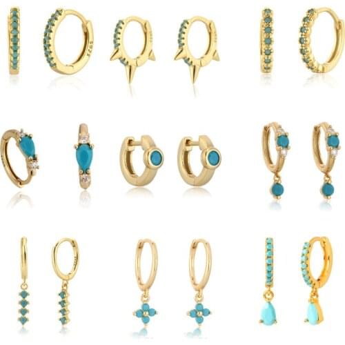 Fashion Full Cubic Zircon Geometric A Love Star Luxury Design Dangle Drop Earrings Women Girls Ins Jewlery Pendientes Wholesale