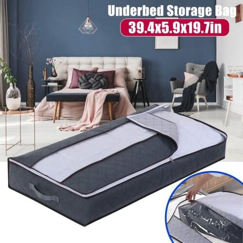 Non-woven Family Storage Space Bed Cabinet Folding Clothing Storage Box Divider Storage Bag Quilt Bag Storage Bag