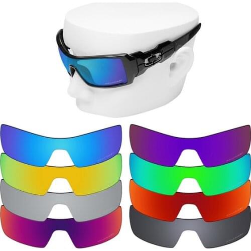 OOWLIT Anti-Scratch Replacement Lenses for-Oakley Oil Rig Etched Polarized Sunglasses