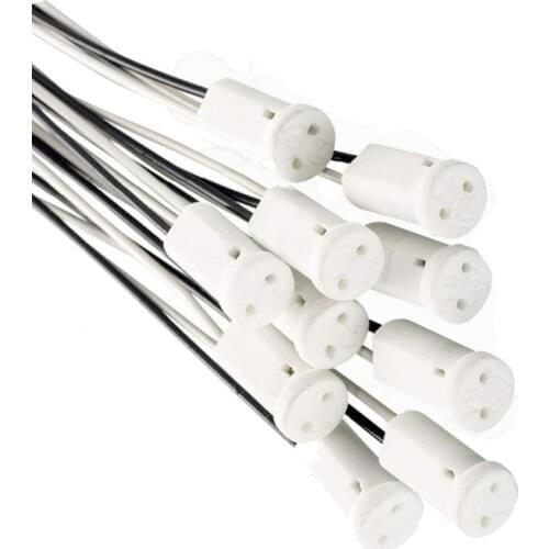 20PCS/lot hot sale lamp socket lamp base socket G4 base 30CM Ceramic Socket Lamp holder Plug