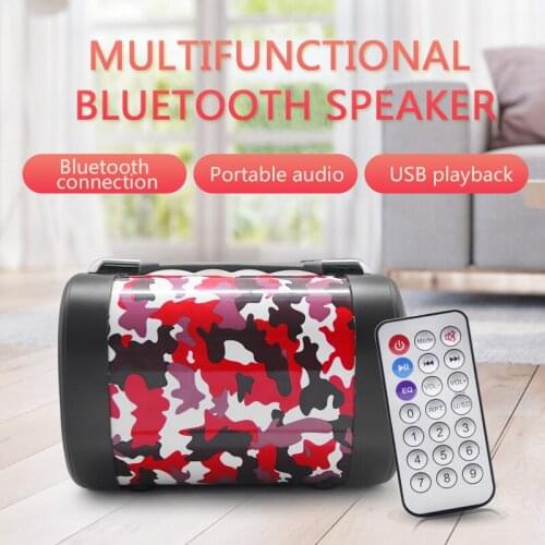 Portable subwoofer wireless remote control speaker 3D digital audio hands-free speaker support FM TF card USB playback