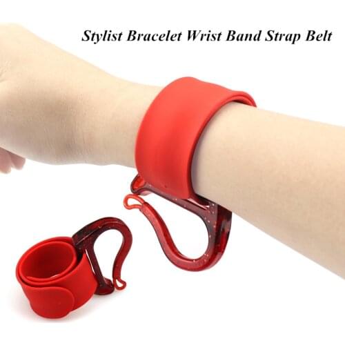 Pro Salon Stylist Bracelet Wrist Band Strap Belt Rubber Band Storage Barber Hairdressing Styling Tools Hair Accessories G1114