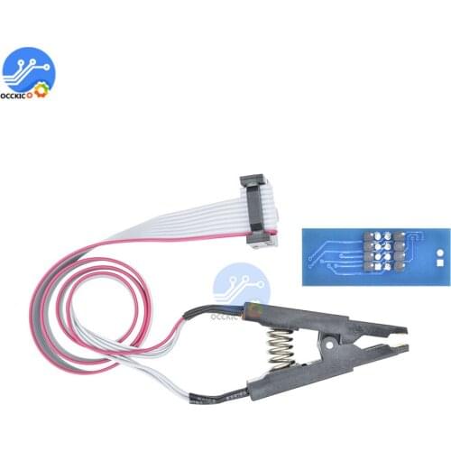 SOIC8 SOP8 Flash Chip IC Test Clips Socket Adpter BIOS/24/25/93 Programmer Module