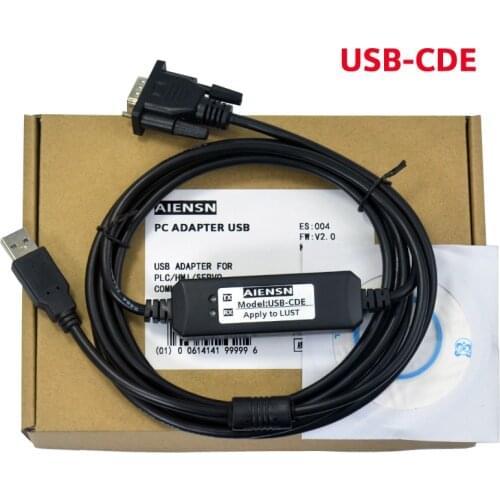Compatible with LUST driver CDE34.024 programming cable, debugging download cable USB-CDE