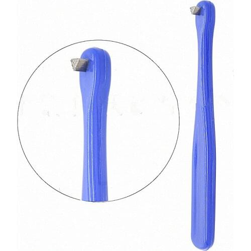 Dental Ring Push Lift Autoclavable Plastic Handle Orthodontic Band Seater Double Stick Elevator Dentistry Clinic Blue