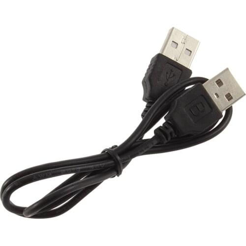 1pc High Quality Black USB 2.0 Male To Male M/M Extension Connector Adapter Cable Cord Wire hot new