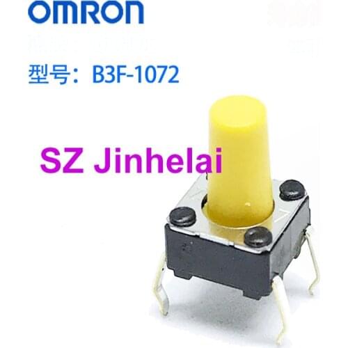100pcs OMRON B3F-1072 Authentic original TACTILE SWITCH 1.47N,Key button 6*6*9.5mm сенсорный выключатель