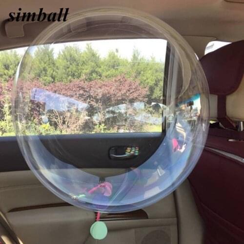 5pcs 18/24 inch No Wrinkle Bobo Transparent Clear Balloons Marriage Wedding Decor Helium Inflatable Balls Gifts Favor Wholesale