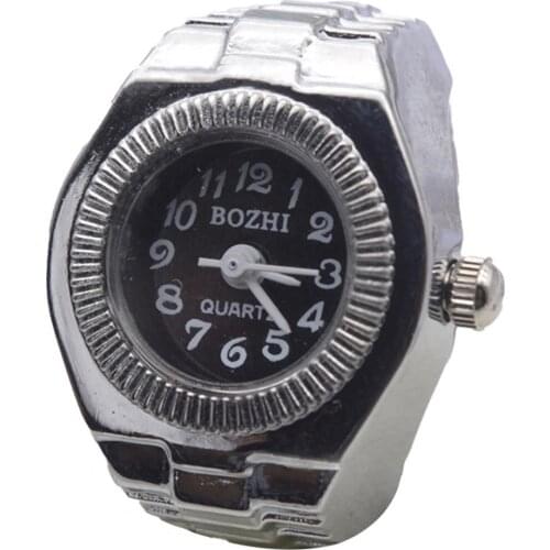 60% Dropshipping!!Couple Watch High Elastic Adjustable Alloy Fashionable Finger Ring Watch for Men