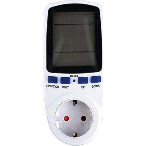 KWE-PMB01 Plug Socket Digital Voltage Wattmeter Power Consumption Watt Energy Meter AC Electricity Analyzer