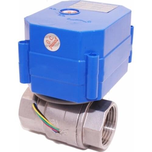 DC3.6-6V DC12V CR01 CR02 CR05 DN8 DN10 DN15 DN20 DN25 DN32 CWX-60P 4nm 8s SS304 reduced bore NPT BSP female electric ball valve