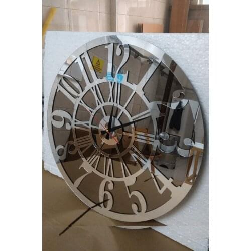 Wooden Decorative Real Mirrored Wall Clock coffee tables table basse furniture living room table